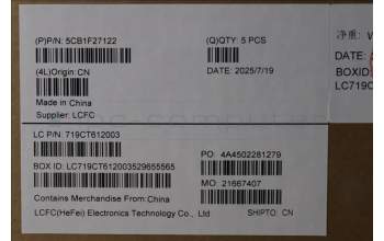 Lenovo 5CB1F27122 COVER Upper Case ASM_ITA L82LX NFPCG