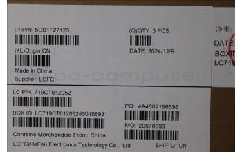 Lenovo 5CB1F27123 COVER Upper Case ASM_SPA L82LX NFPCG