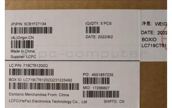 Lenovo 5CB1F27134 COVER Upper Case ASM_ARA L82LX NFPCG