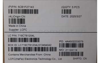 Lenovo 5CB1F27143 COVER Upper Case ASM_CZE/SLK L82LX NFPCG