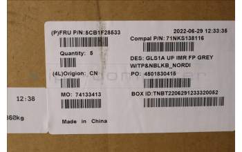 Lenovo 5CB1F28533 COVER UpperCaseASM_NORDIC C82R0 FP CG