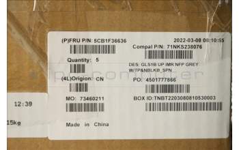 Lenovo 5CB1F36636 COVER UpperCaseASM_SPA C82R1 NFP CG