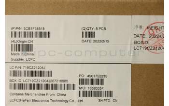 Lenovo 5CB1F38518 COVER Upper Case ASM_USA ENGL82RFSGw/RGB