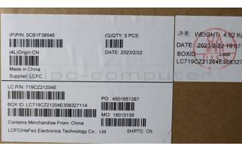 Lenovo 5CB1F38546 COVER Upper Case ASM_THAI L82RF SG w/WH