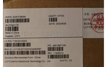 Lenovo 5CB1F38554 COVER Upper Case ASM_BUL L82RF ST w/BU