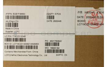 Lenovo 5CB1F38563 COVER Upper Case ASM_HBW L82RF ST w/BU