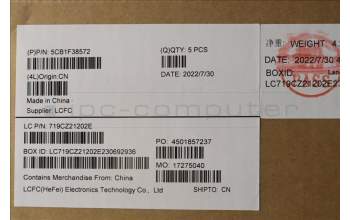 Lenovo 5CB1F38572 COVER Upper Case ASM_POR L82RF ST w/BU