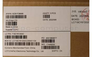 Lenovo 5CB1F38686 COVER Upper Case ASM_SPA L82RB CLGY