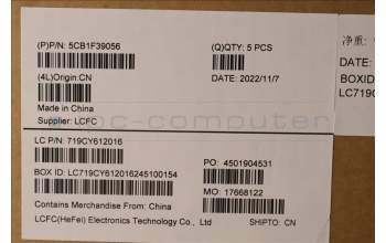 Lenovo 5CB1F39056 C-Cover with keyboard,Slovenian,Storm Grey