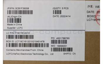 Lenovo 5CB1F39058 COVER Upper Case ASM_SWS L82RB STGY