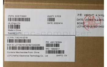 Lenovo 5CB1F39081 COVER Upper Case ASM_ITA L82RB STGY RGB