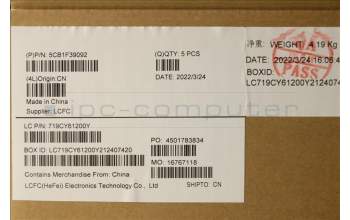 Lenovo 5CB1F39092 COVER Upper Case ASM_THAI L82RB STGY RGB