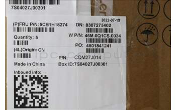 Lenovo 5CB1H18274 COVER Upper Case ASM_UKE W 21AR AG