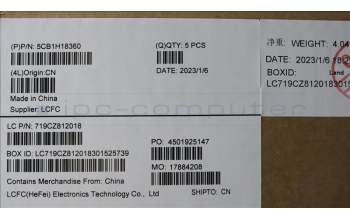 Lenovo 5CB1H18360 COVER Upper Case ASM_FRA/ENGL82S0SGw/RGB