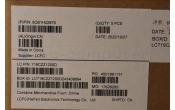 Lenovo 5CB1H22876 COVER Upper Case ASM_SLV L82RC CLGY