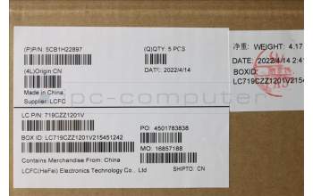 Lenovo 5CB1H22897 COVER Upper Case ASM_HBW L82RC CLGY RGB