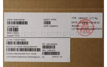 Lenovo 5CB1H23740 COVER Upper Case ASM_BEL L82LU OAT