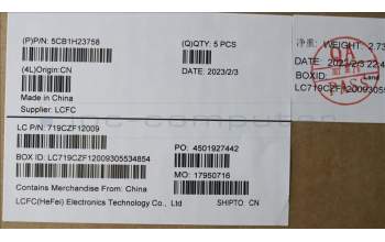 Lenovo 5CB1H23758 COVER Upper Case ASM_LA SPA L82LU OAT