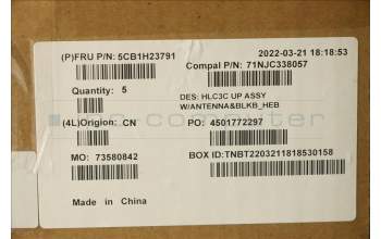 Lenovo 5CB1H23791 COVER Upper Case ASM_HBW C 82UD BL