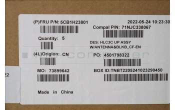 Lenovo 5CB1H23801 COVER Upper Case ASM_FRA/ENG C 82UD BL