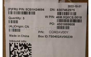 Lenovo 5CB1H24694 COVER Upper Case ASM_HUN W 21AT SG