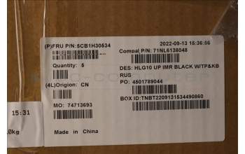 Lenovo 5CB1H30534 COVER Upper Case ASM_RUS C 82S9 BLA