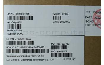 Lenovo 5CB1H41299 COVER Upper Case ASM_ITA L82RJ FP AG