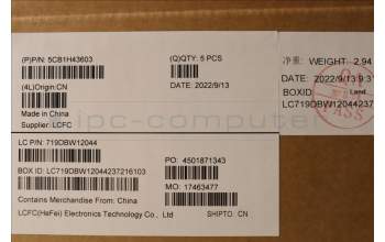 Lenovo 5CB1H43603 COVER Upper Case ASM_GER L82RJ NFP AB