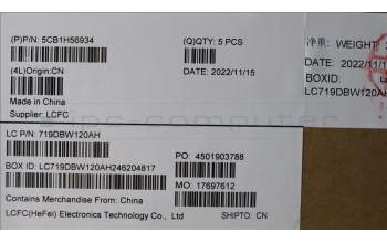 Lenovo 5CB1H56934 COVER Upper Case ASM_ITA L82RJ NFP AG