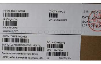 Lenovo 5CB1H56984 COVER Upper Case ASM_POR L82RJ NFP AG BL