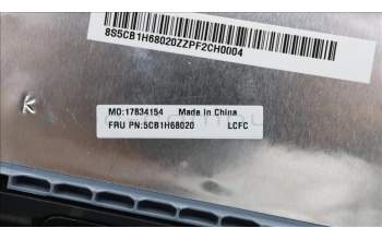 Lenovo 5CB1H68020 COVER Upper Case ASM_UKE L82RJ NFP MB BL