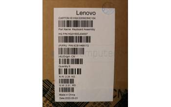 Lenovo 5CB1H68172 COVER Upper Case ASM_SWSH21CYFPARGYET