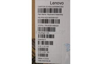 Lenovo 5CB1H68329 COVER Upper Case ASM_GERH21CXFPETARGY
