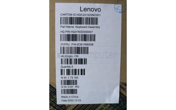 Lenovo 5CB1H68358 COVER Upper Case ASM_FRAH21CXNFPETARGY