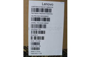 Lenovo 5CB1H68367 COVER Upper Case ASM_ITAH21CXNFPETARGY