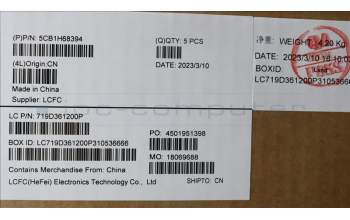 Lenovo 5CB1H68394 COVER Upper Case ASM_ENG L82RD CG RGB