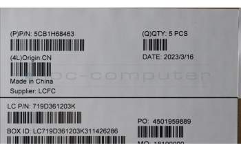 Lenovo 5CB1H68463 COVER Upper Case ASM_FRA L82RD SG RGB