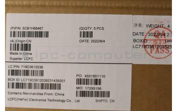 Lenovo 5CB1H68467 COVER Upper Case ASM_HBW L82RD SG RGB