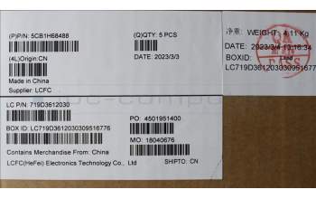 Lenovo 5CB1H68488 COVER Upper Case ASM_BUL L82RD SG WH