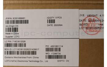 Lenovo 5CB1H68491 C-Cover with keyboard,US English Euro,Slate Grey,White Backlight