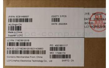 Lenovo 5CB1H68507 COVER Upper Case ASM_NORDIC L82RD SG WH