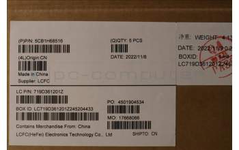 Lenovo 5CB1H68516 COVER Upper Case ASM_UKR L82RD SG WH