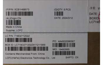 Lenovo 5CB1H68573 COVER Upper Case ASM_CZE/SLK L82R3AB_NFP