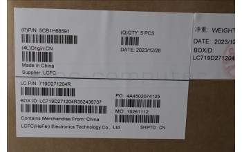 Lenovo 5CB1H68591 COVER Upper Case ASM_FRA L82R3 CG_FP