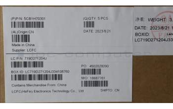 Lenovo 5CB1H70301 COVER Upper Case ASM_BEL L82R3 CG_NFP