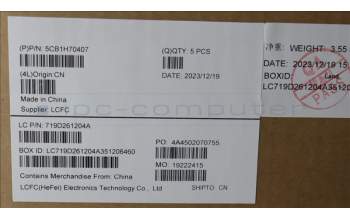 Lenovo 5CB1H70407 COVER Upper Case ASM_ITA L82R4 FPCG