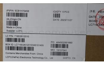 Lenovo 5CB1H70458 COVER Upper Case ASM_SLV L82R4 FPSD