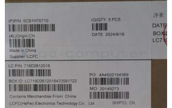 Lenovo 5CB1H70710 COVER Upper Case ASM_ITA L82R4 NFPCG