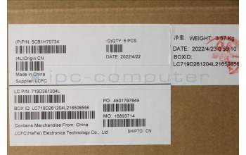 Lenovo 5CB1H70734 COVER Upper Case ASM_SLV L82R4 NFPCG