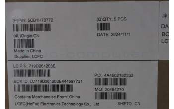 Lenovo 5CB1H70772 COVER Upper Case ASM_UKR L82R4 NFPSD